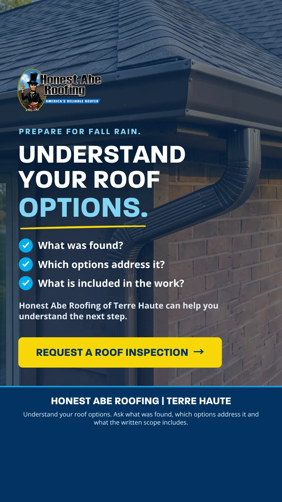 Roof Questions Instagram story for Terre Haute